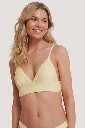 Yellow Framed Bikini Bralette