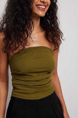 Moss Gathered Side Tube Top