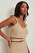 Knitted Cropped Wrap Singlet