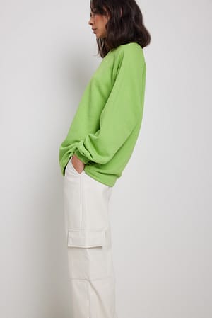 Green Ekologiczna długi prosty sweter