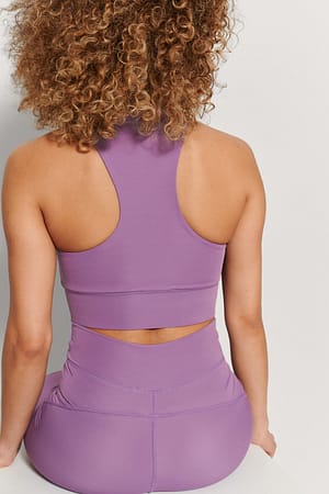 Purple Recycled bH med racerback