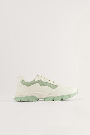 Green Low Trekking Sneakers