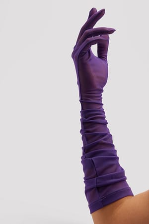 Purple Mesh handskar