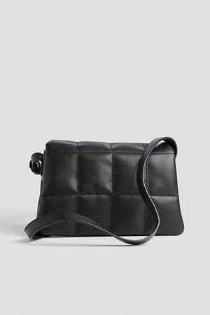 Black Mini Puffy Quilted Bag