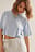 Oversize Cropped Bio-T-Shirt m. Rundhalsausschnitt