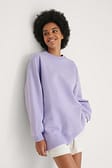 Lilac Oversized Brushed Sweatshirt