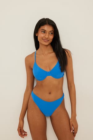 Blue Bikini Bra