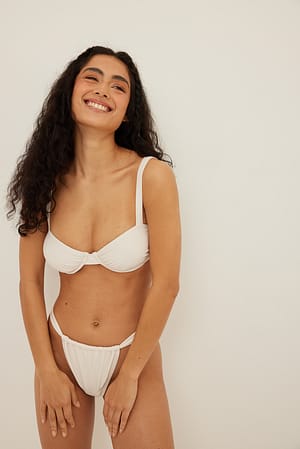 Offwhite Recycled Drawstring Bikini Panty