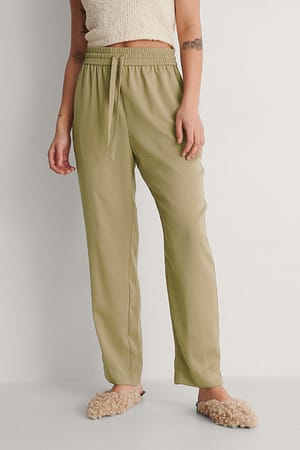 Beige Relaxed Pants