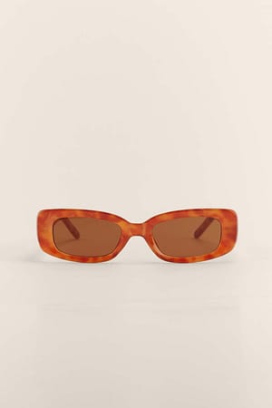 Light Tortoise Retro Frame Sunglasses