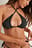 Genanvendt plisseret bikinitop i omvendt trekant