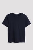 Black Round Neck Cotton T-Shirt
