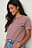 Camiseta de algodón orgánico con cuello redondo