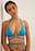 Shiny Circle Detail Strappy Bikini Top
