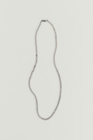 Silver Silver Plated Chain Necklace