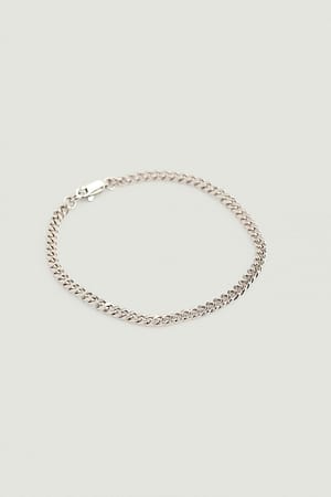 Silver Silver Plated Chain Bracelet