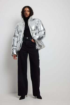 Silver Silver Puffer Jacket