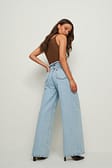 Mid Blue Slouchy Jeans