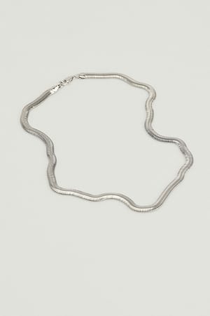Silver Snake Chain Silver Plated Necklace