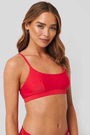 Red Sporty Bikini Bra