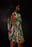 Sukienka mini ze strukturalnego materiału z paskami z tyłu