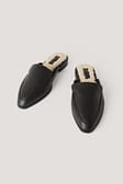 Black Teddy Bedded Loafers