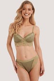Dusty Green Wide Lace Edge Hipster