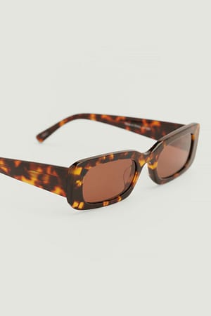Tortoise Szeroki okulary przeciwsłoneczne z acetatu w stylu retro