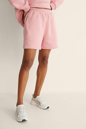 Pink Organic Sweat Shorts