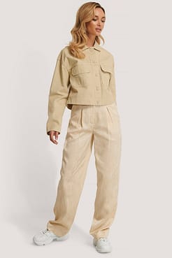 Nevada Worker Jacket Beige Outfit.