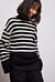 Striped Turtle Neck Knitted Sweater