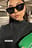 Basic resirkulerte firkantede solbriller